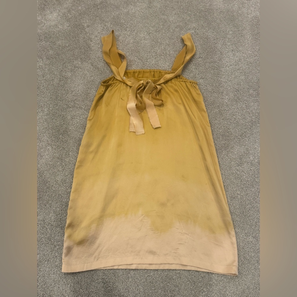Raquel Allegra yellow Silk mini ombré dress size 1 US Small Spring 2019 Runway - Picture 4 of 10